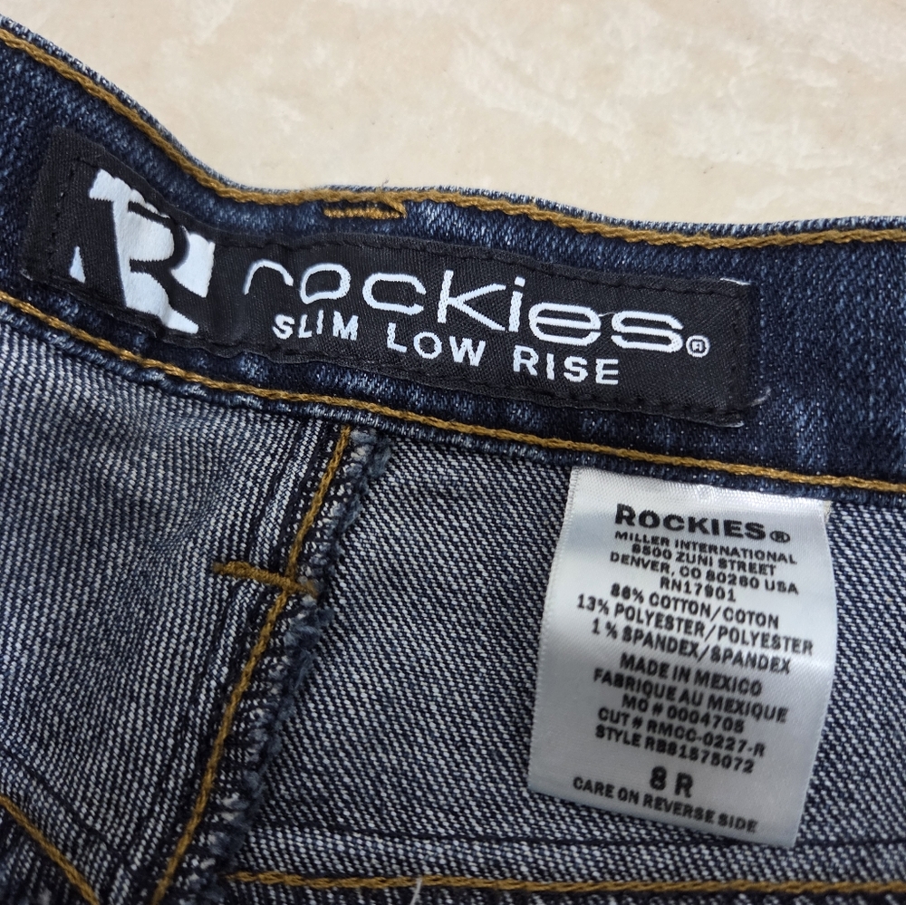Womens Rockies Slim Low Rise Denim Jeans - Picture 4 of 10